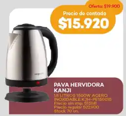 Supermercados Tadicor Pava hervidora kanji oferta