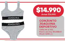 Supermercados Tadicor Conjunto joaquina deportivo oferta