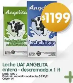 Supermercados Buenos Días Angelita leche uat entera - descremada oferta
