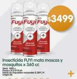 Supermercados Buenos Días Fuyi insecticida mata moscas y mosquitos oferta