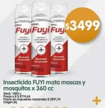 Fuyi insecticida mata moscas y mosquitos