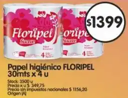 Supermercados Buenos Días Floripel papel higiénico oferta