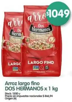 Supermercados Buenos Días Dos hermanos arroz largo fino oferta