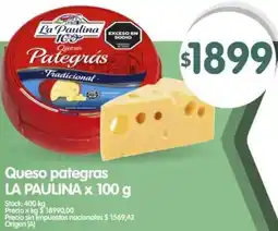 Supermercados Buenos Días La paulina queso pategras oferta
