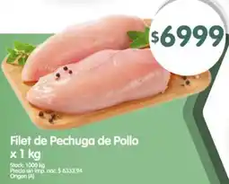 Supermercados Buenos Días Filet de pechuga de pollo oferta