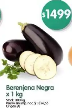Supermercados Buenos Días Berenjena negra oferta