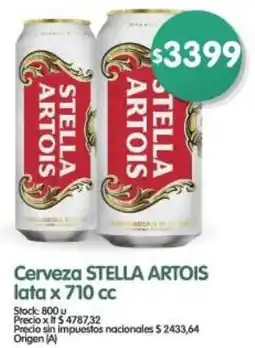 Supermercados Buenos Días Stella artois cerveza lata oferta
