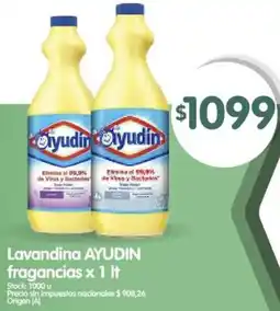 Supermercados Buenos Días Ayudín lavandina fragancias oferta