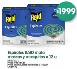 Supermercados Buenos Días Raid espirales mata moscas y mosquitos oferta