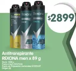 Supermercados Buenos Días Rexona antitranspirante men oferta