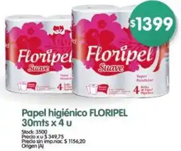 Supermercados Buenos Días Floripel papel higiénico oferta