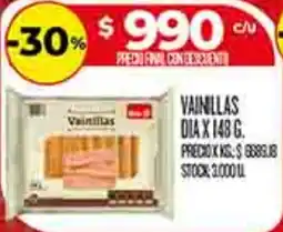 Supermercados DIA Dia vainillas oferta
