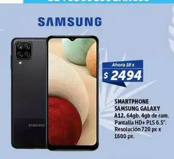 Belgrano Hogar Smartphone Samsung Galaxy A12 oferta
