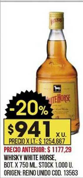 Coto Whisky White Horse oferta