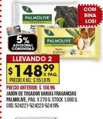 Coto Jabón De Tocador Varias Fragancias Palmolive oferta