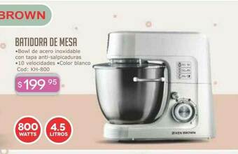 Cuotas del Sur Batidora De Mesa Ken Brown oferta