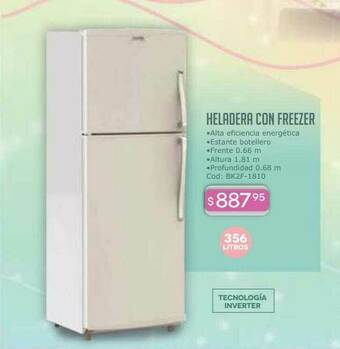 Cuotas del Sur Heladera Con Freezer oferta