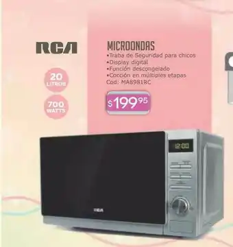 Cuotas del Sur Microondas Rca oferta