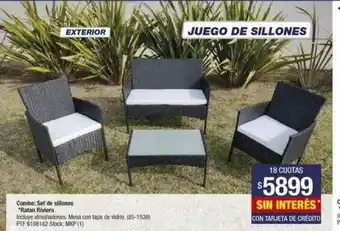 Combo: Sete De Sillones Ratan Riviera