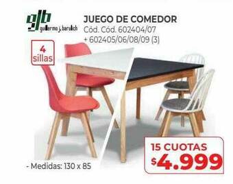 Naldo Lombardi Juego De Comedor oferta
