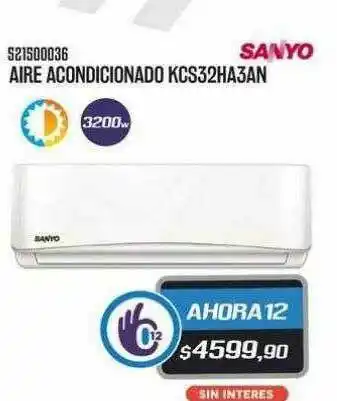 Pacman Aire Acondicionado Kcs32ha3an Sanyo oferta