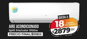 Supermayorista Vital Aire Acondicionador Split Frío /Calor 5100w oferta