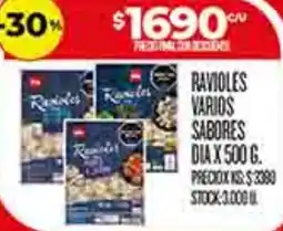 Supermercados DIA Dia ravioles varios sabores oferta
