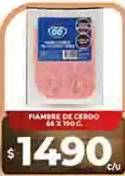 Supermercados DIA Fiambre de cerdo 66 oferta