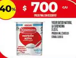 Supermercados DIA La serenisima yogur batido natural oferta