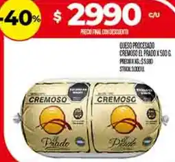 Supermercados DIA Cremoso el prado queso procesado oferta