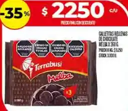 Supermercados DIA Terrabusi galletitas rellenas de chocolate melba oferta