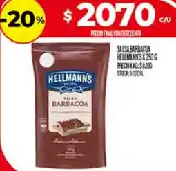 Supermercados DIA Hellmann's salsa barbacoa oferta