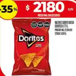 Supermercados DIA Doritos nachos sabor queso oferta