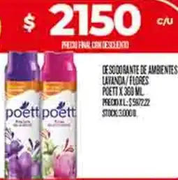 Supermercados DIA Poett desodorante de ambientes lavanda/flores oferta