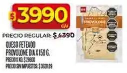 Supermercados DIA Dia queso feteado provolone oferta