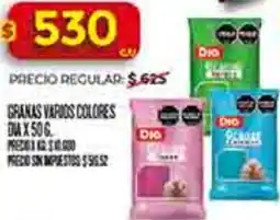 Supermercados DIA Dia granas varios colores oferta