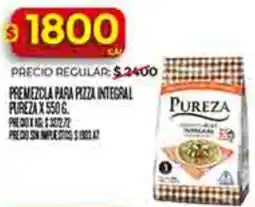Supermercados DIA Pureza premezcla para pizza integral oferta