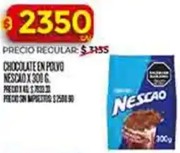 Supermercados DIA Nescao chocolate en polvo oferta