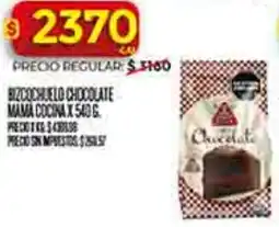 Supermercados DIA Bizcochuelo chocolate mama cocina oferta