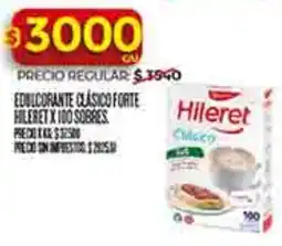 Supermercados DIA Hilebet edulcorante clásico forte oferta