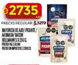 Supermercados DIA Hellmann's mayonesa de ajd/picante oferta