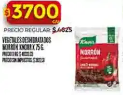 Supermercados DIA Knorr vegetales deshidratados morron oferta