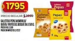 Supermercados DIA Dia galletas pepas / batata / frutos del bosque oferta