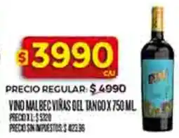 Supermercados DIA Viras del tango vino malbec oferta