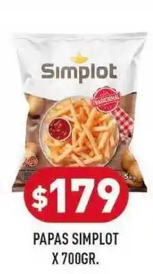 Supermercados Zeta Simplot Papas X700gr. oferta