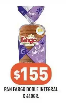 Supermercados Zeta Fargo Pan Doble Integral X 440gr. oferta