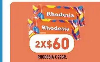 Supermercados Zeta Rhodesia X 22gr. oferta
