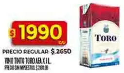 Supermercados DIA Toro vino tinto afa oferta