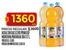 Supermercados DIA Dia agua sin gas cero pomelo manzana/naranja oferta