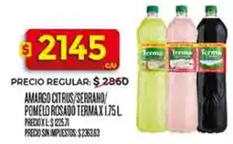 Supermercados DIA Terma amargo citrus/serrano/ pomelo rosado oferta